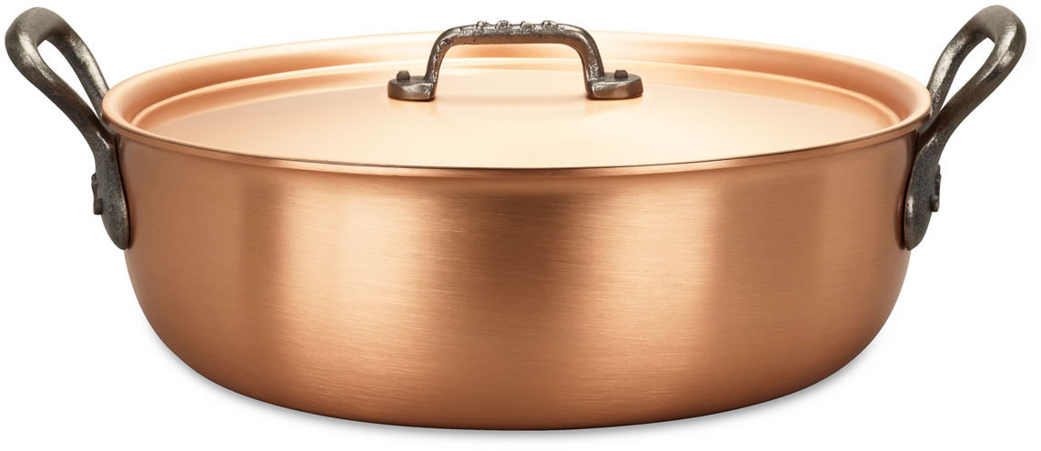 - FALK - - cookware FALK 28cm Schmorpfanne Schmorpfanne copper Klassik-Serie